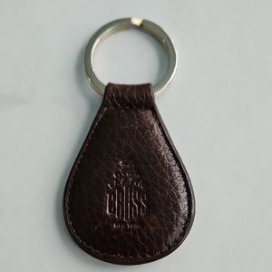 Mark Cross Vintage Brown Leather Keychain